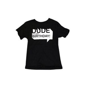 Children’s Place Black Birthday Graphic Tee, Size S (5/6)